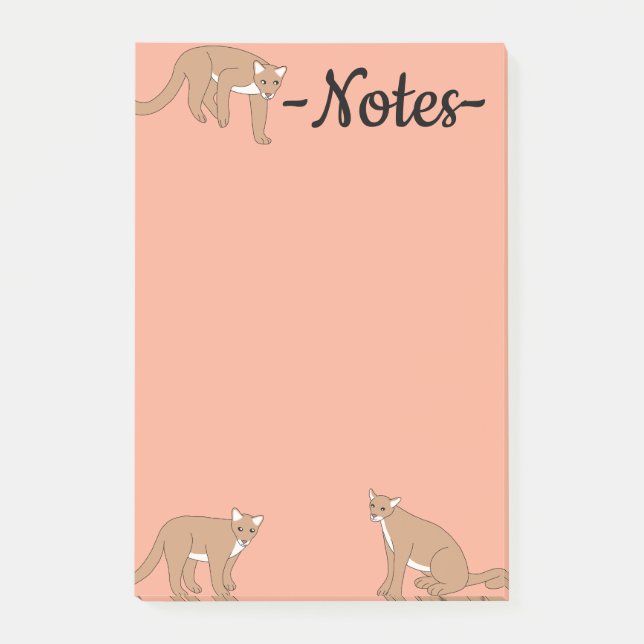 Cougar Post-it Klebezettel (Vorderseite)