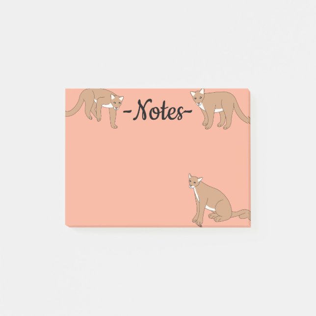 Cougar Post-it Klebezettel (Vorderseite)