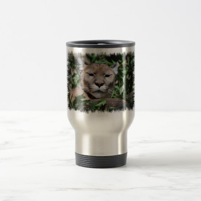Cougar-Raubreise-Tasse Reisebecher (Mittel)