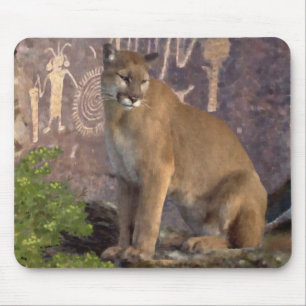Cougar und Pictografs Mousepad