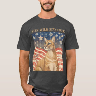 Cougar US Flagge T-Shirt