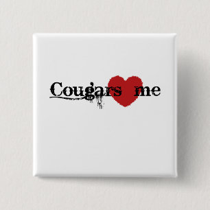 Cougars-Liebe ich Button