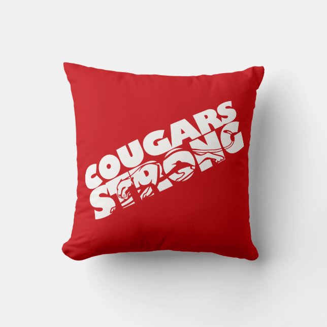 Cougars Strong Throw Kissen (Vorderseite)