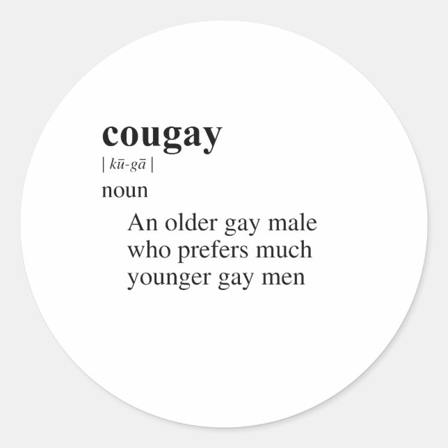 COUGAY RUNDER AUFKLEBER (Vorderseite)