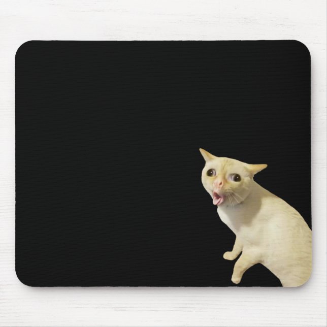 Coughing Cat Meme Mouse Pad Mousepad (Vorne)