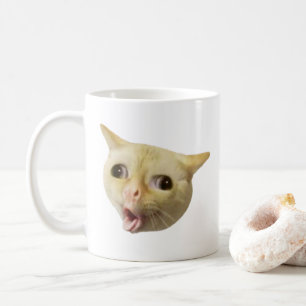 Coughing Cat Meme Tasse Doppelseitig