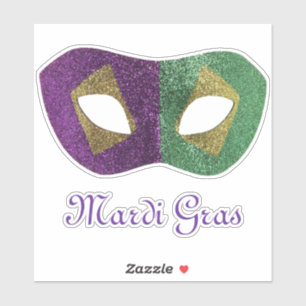 Couleurs de Mardi Gras Sticker