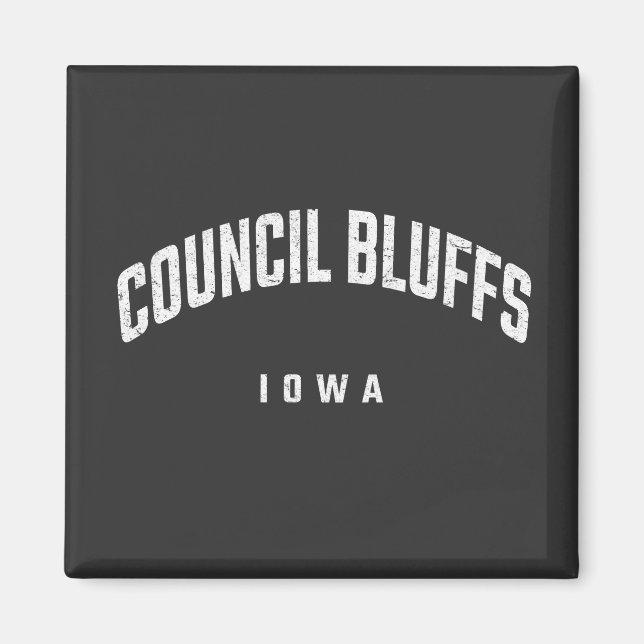 Council Bluffs Iowa IA Magnet (Vorne)