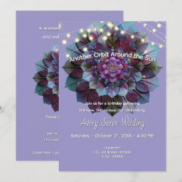 Council of Leaves | Mandala Art P&B Einladung