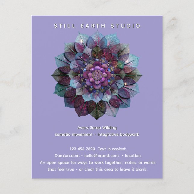 Council of Leaves | Mandala Flyer (Hinten)