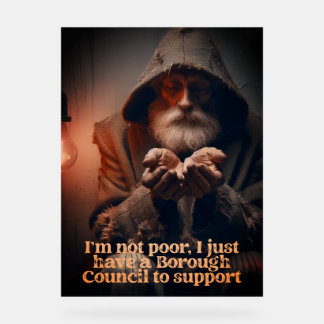 Council Tax Man Acrylschild