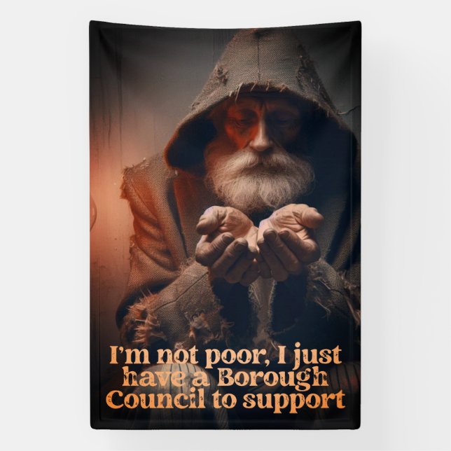 Council Tax Man Banner (Vertikal)