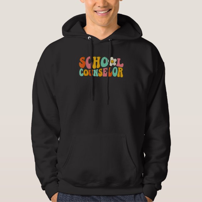 Counseling Office School Guidance Groovy Back To S Hoodie (Vorderseite)