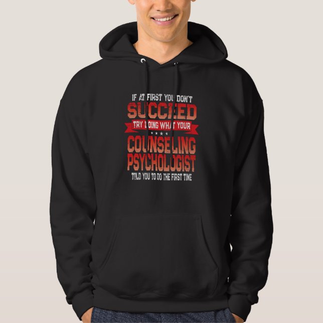 Counseling Psychologist Joke  Psychology Humor Hoodie (Vorderseite)