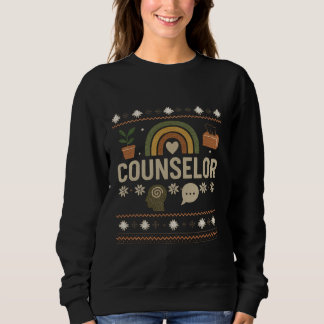 Counselor Christmas Sweater – Festive Holiday Desi Sweatshirt