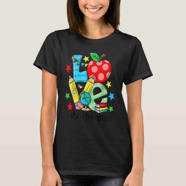 Counselor Counseling Student First Last 100 Day Of T-Shirt (Vorderseite)