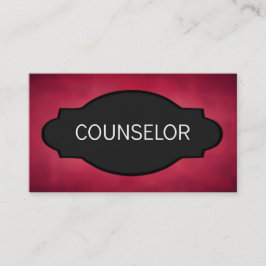 Counselor Elegant Name Plate Visitenkarte