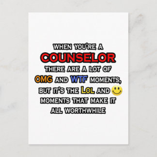 Counselor ... OMG WTF LOL Postkarte