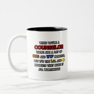 Counselor ... OMG WTF LOL Zweifarbige Tasse