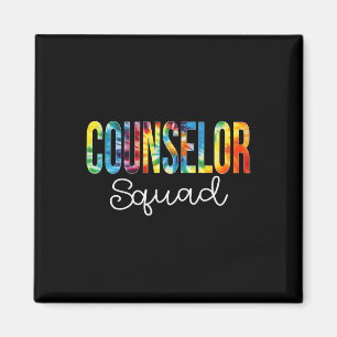 Counselor Squad Gefärbte Krawatte Wertungstag Zurü Magnet