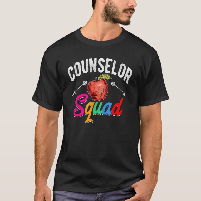 Counselor Squad Happy Back To School Teacher Mens  T-Shirt (Vorderseite)