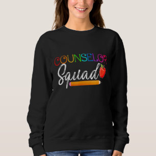 Counselor Squad Lehrer zurück zur Schule Sweatshirt