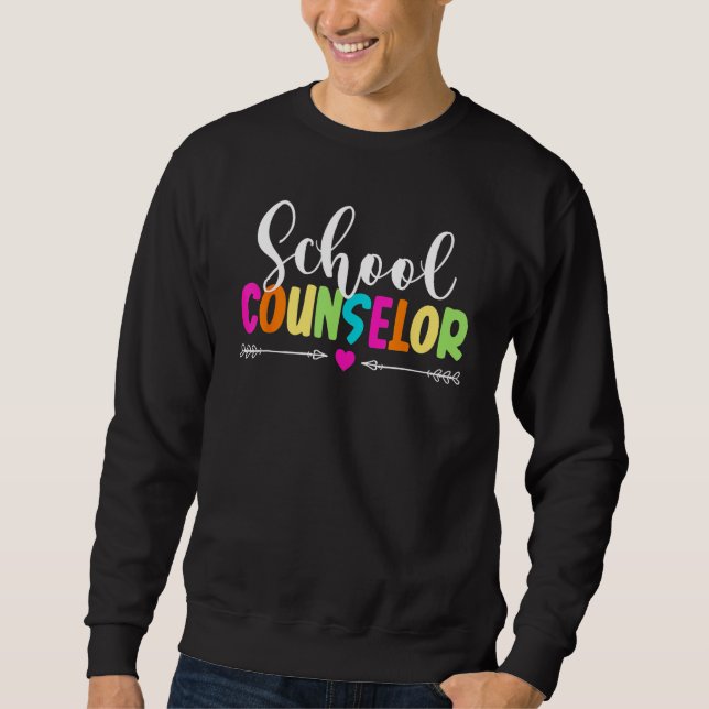 Counselor Squad Teacher  Back To School Sweatshirt (Vorderseite)