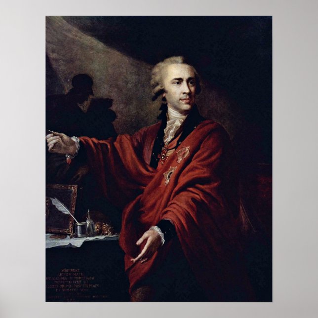 Count Alexei Pushkin von Giovanni Lampi, der Älter Poster (Vorne)