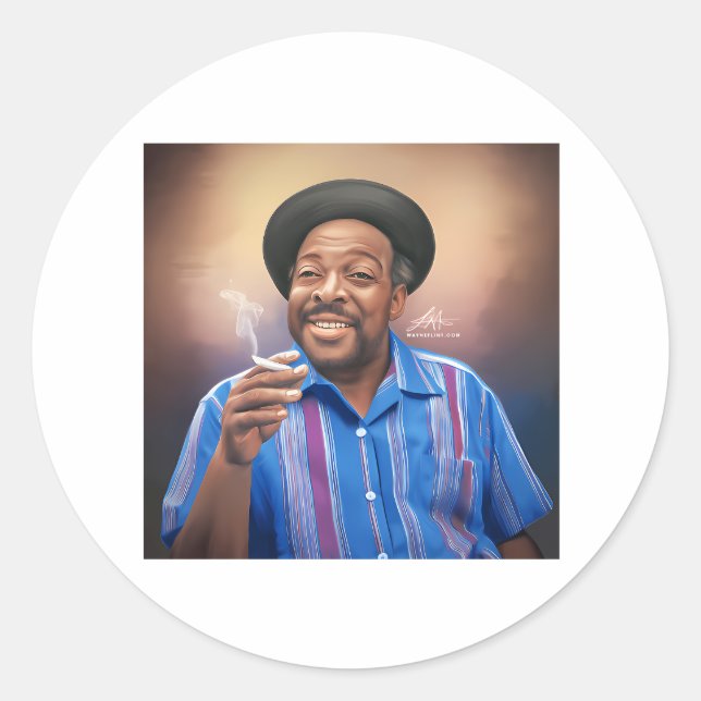 Count Basie Runder Aufkleber (Vorderseite)
