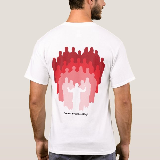 Count, Breathe, Sing! Hemd - Männerbekleidung T-Shirt (Rückseite)
