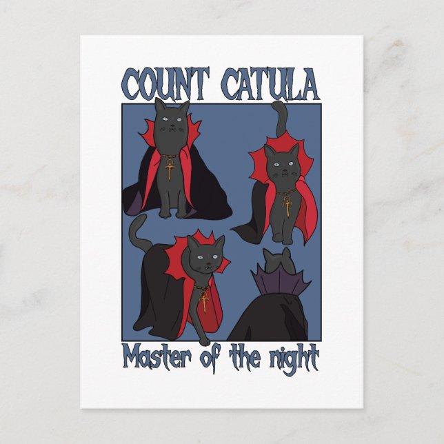Count Catula Master of the Night Postkarte (Vorderseite)