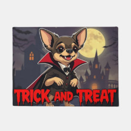 Count Chihuahua Trick and Treat Fußmatte