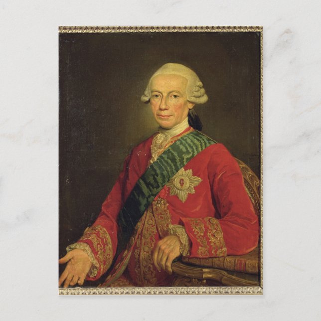 Count Claude-Louis-Robert de Saint-Germain 1777 Postkarte (Vorderseite)