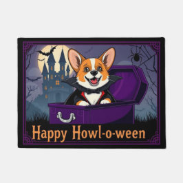 Count Corgi Happy Howl-o-ween Fußmatte