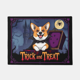 Count Corgi Trick and Treat Fußmatte