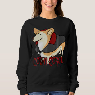 Count Corgula Halloween Corgi Dog Vampire Dracula Sweatshirt