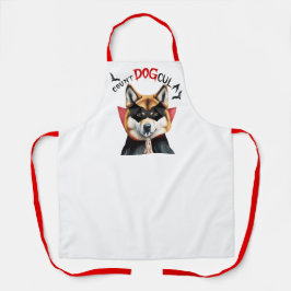 Count DOGcula Akita Dog Funny Halloween Schürze