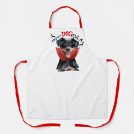 Count DOGcula Beauceron Dog Funny Halloween Schürze