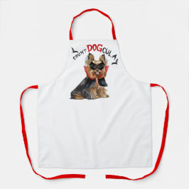 Count DOGcula Biewer Terrier Dog Funny Halloween Schürze