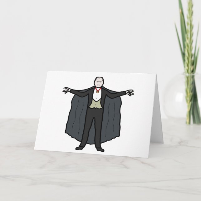Count Dracula Vampire Karte (Vorderseite)
