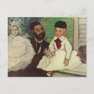 Count Lepic und seine Töchter - Edgar Degas Postkarte