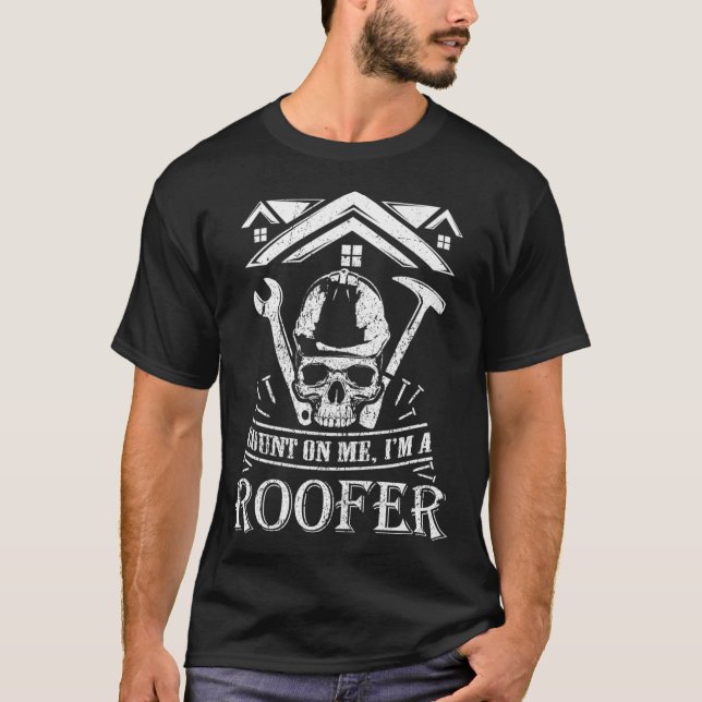 Count Me Im a Roofer Funny Roofer Premium T-Shirt (Vorderseite)