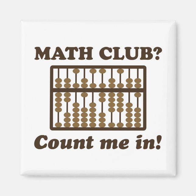 Count Me in the Math Club Magnet (Vorne)