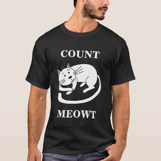 Count Meowt Kitty Funny Cat Pub T-Shirt (Vorderseite)
