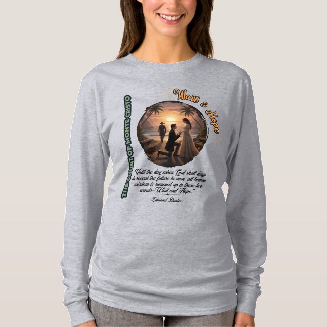 Count of Monte Cristo Wait & Hope Sunset T-Shirt (Vorderseite)