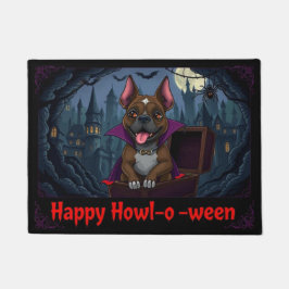 Count Pitbull Happy Howl-o-ween Fußmatte