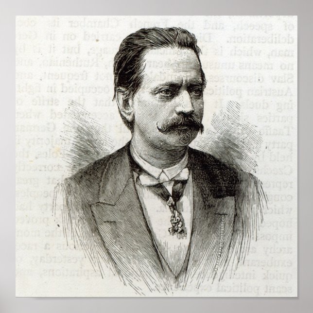 Count Taafe, aus "Leisure Hour", 1891 Poster (Vorne)