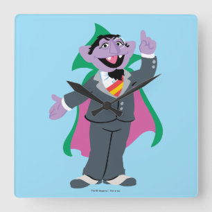 Count von Count Classic Style Quadratische Wanduhr