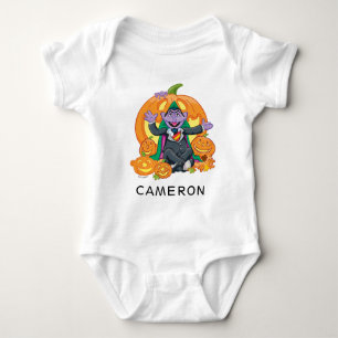 Count von Count Halloween Pumpkins Baby Strampler