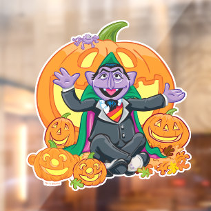 Count von Count   Halloween Pumpkins Fensteraufkleber